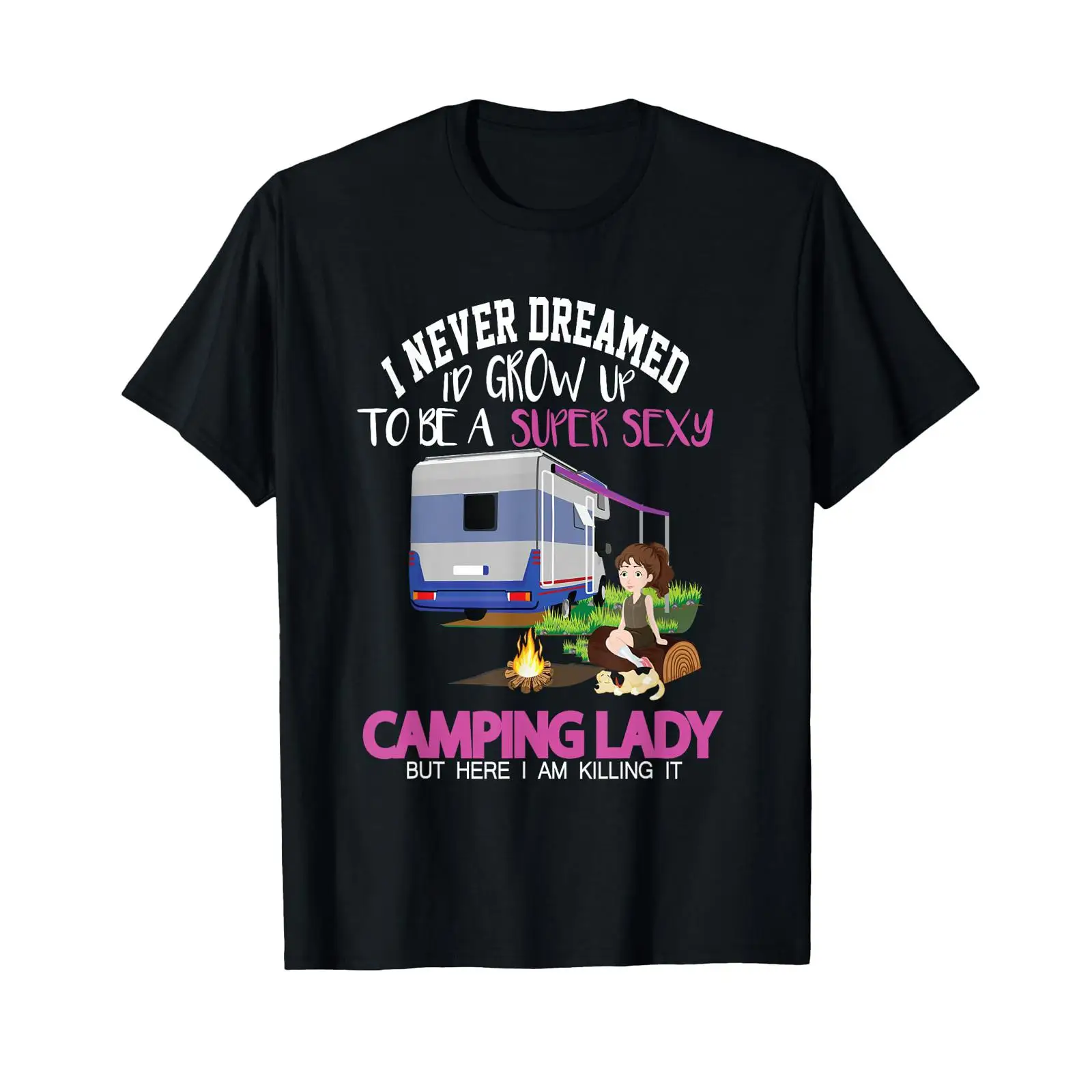 Outdoor Adventure Holidays - Camiseta con frases divertidas para acampar