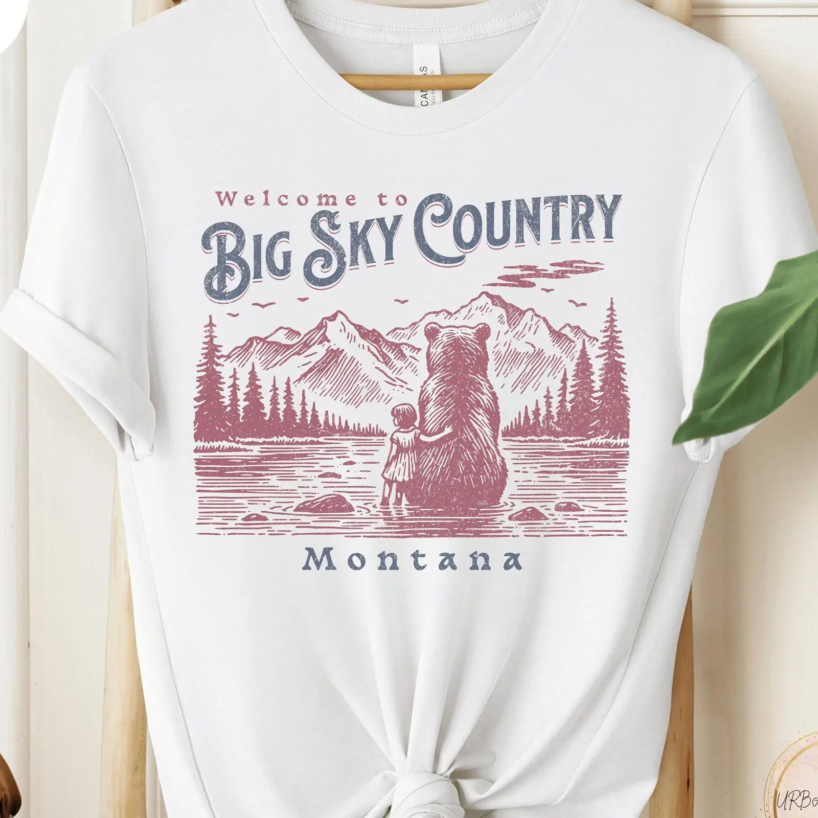 Outdoor Adventure Vacations - Camiseta Big Sky Country Montana con