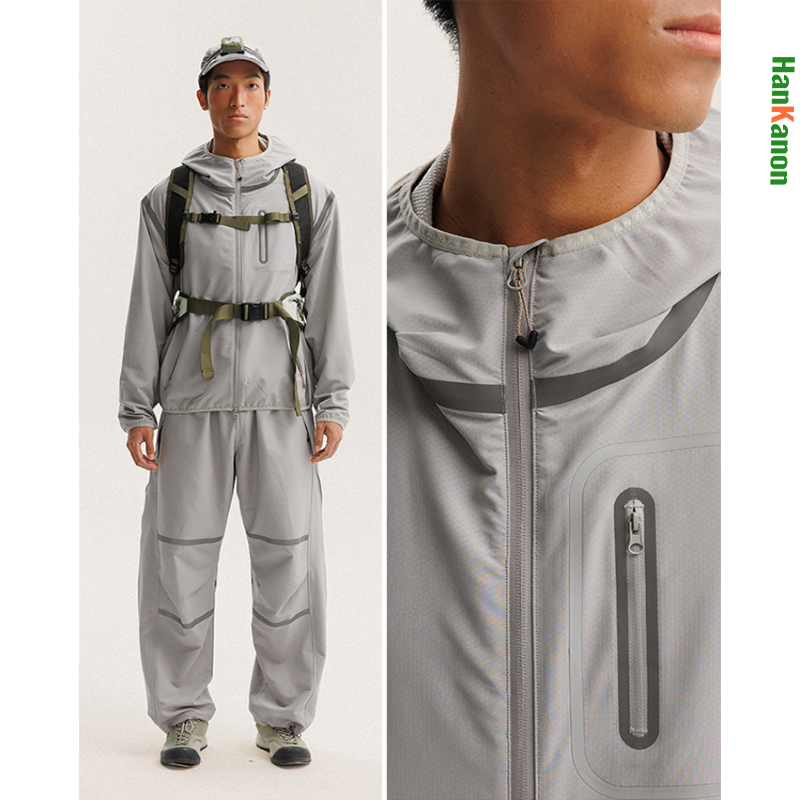 Outdoor Adventure Training - Chaqueta cortavientos unisex ligera para exteriores: