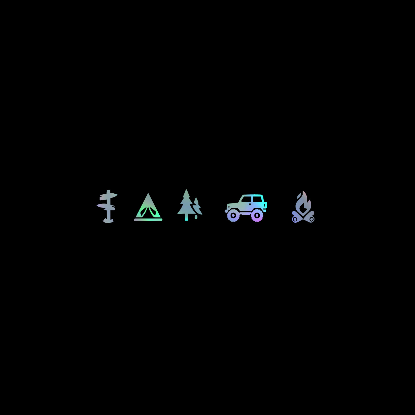 Outdoor Adventure Vehicles - Pegatina de vinilo impermeable con diseño