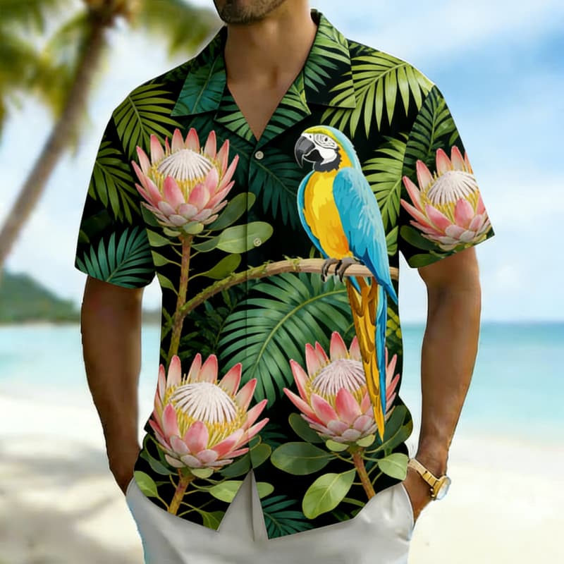 Camisa de hombre con estampado - Outdoor Adventure Vacations reseña y precio