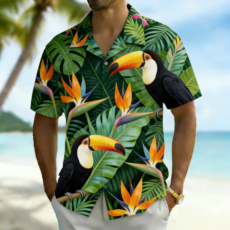 Camisa de hombre con estampado - Outdoor Adventure Vacations reseña y precio