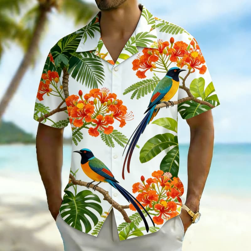 Camisa de hombre con estampado - Outdoor Adventure Vacations reseña y precio