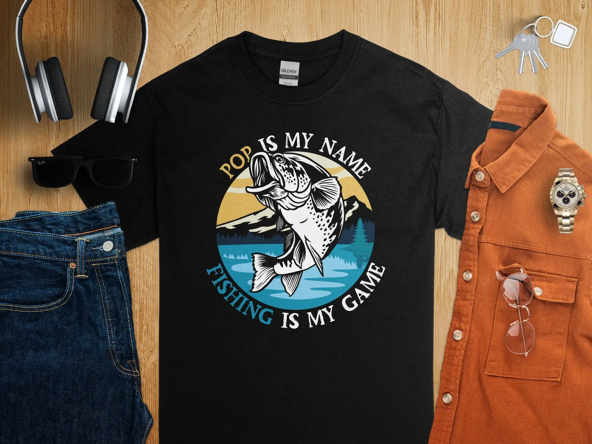 Camiseta entusiasta de la pesc - Outdoor Adventure Names reseña y precio