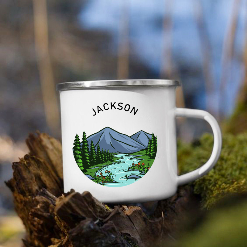 Tazas de Camper personalizadas - Outdoor Adventure Names reseña y precio